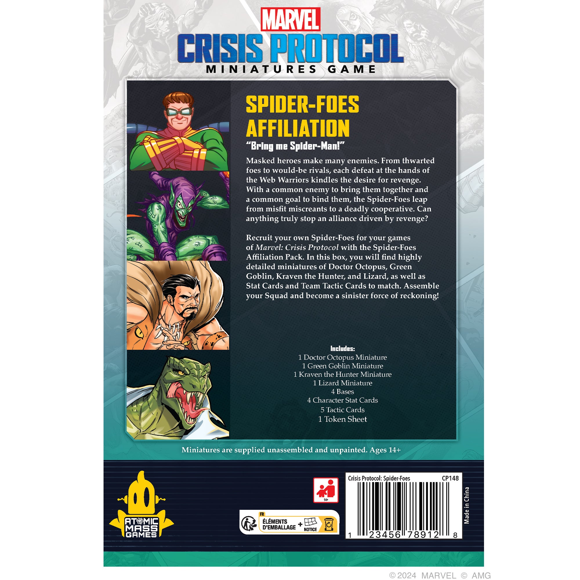 Marvel Crisis Protocol : Spider-Foes Affiliation Pack
